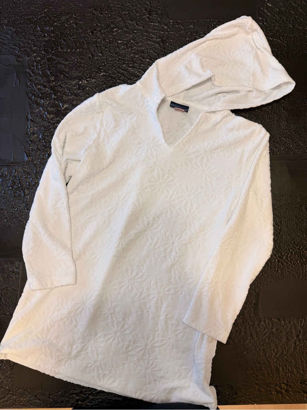 Andy & Evan White Hooded Kids Swim Coverup